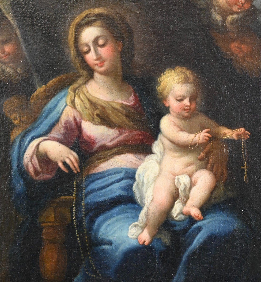 Madonna Con Bambino - Scuola Sebastiano Conca - Roma Inizio XVIII Secolo-photo-2